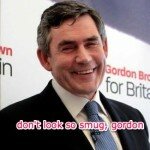 Gordon Brown uses high end make up